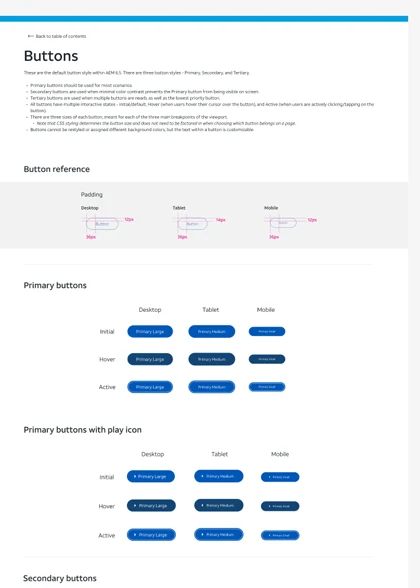 The buttons page